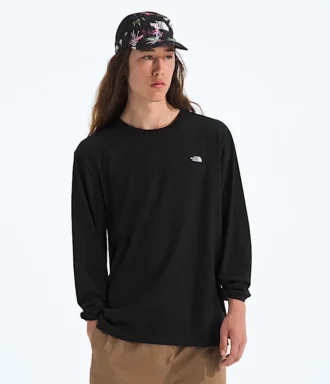 Erkek TNF™ Essential Simple Dome Rahat Uzun Kollu Tişört