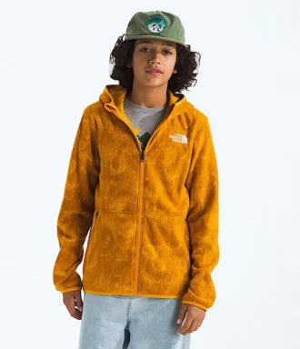 Erkek ve Kız Çocukları için Glacier Tam Fermuarlı Kapüşonlu Sweatshirt—Baskılı