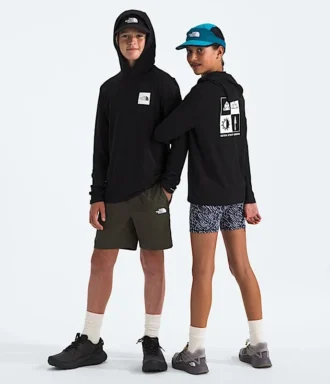 Erkek ve Kız Çocukları için Macera Uzun Kollu Kapüşonlu Sweatshirt — Grafik