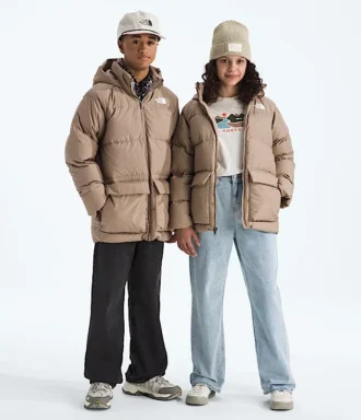 Erkek ve Kız Çocukları için North Down Polar Astarlı Kısa Parka