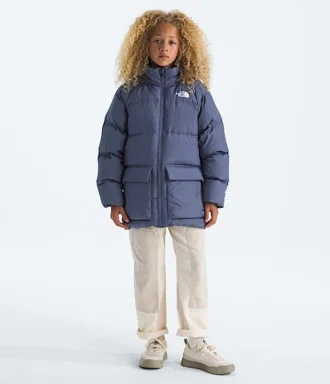 Erkek ve Kız Çocukları için North Down Polar Astarlı Kısa Parka