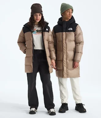 Erkek ve Kız Çocukları için Nuptse Uzun Parka