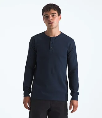 Erkek Waffle Uzun Kollu Henley