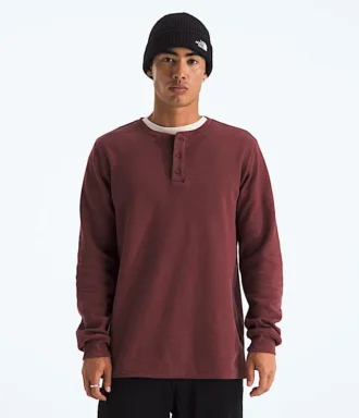 Erkek Waffle Uzun Kollu Henley
