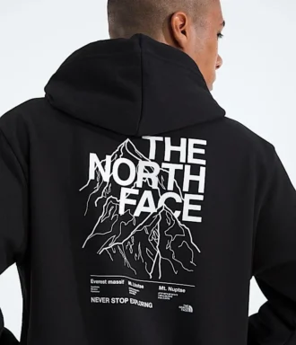 Erkekler için Evolution Half Dome Kapüşonlu Sweatshirt—Grafik