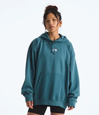 Kadınlar İçin Temel Oversize Kapüşonlu Sweatshirt