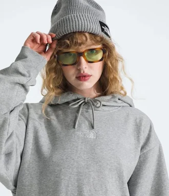Kadınlar İçin Temel Oversize Kapüşonlu Sweatshirt