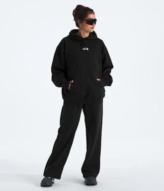 Kadınlar İçin Temel Oversize Kapüşonlu Sweatshirt
